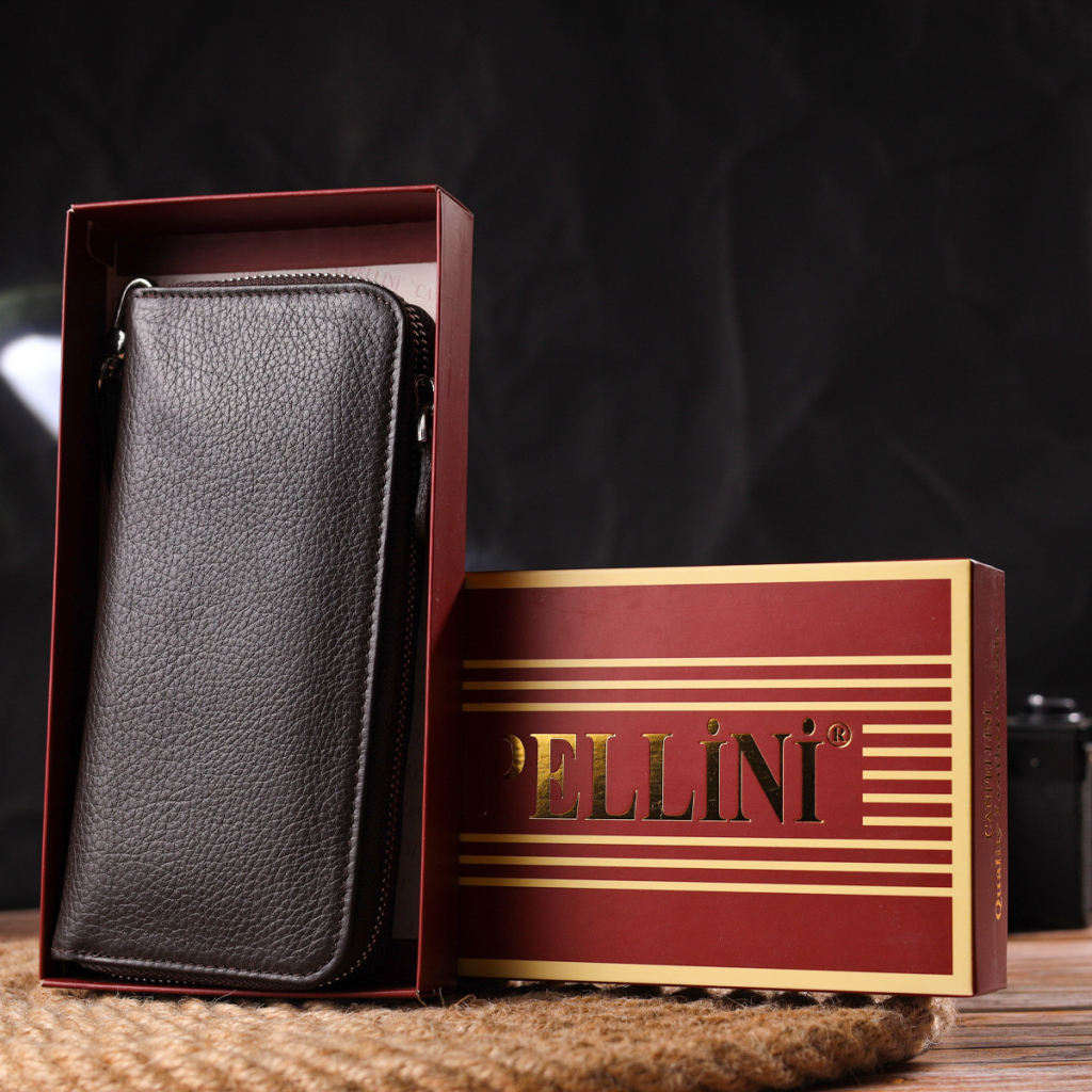 Гаманець Canpellini З натуральної шкіри Коричневий (21617) - зображення 10