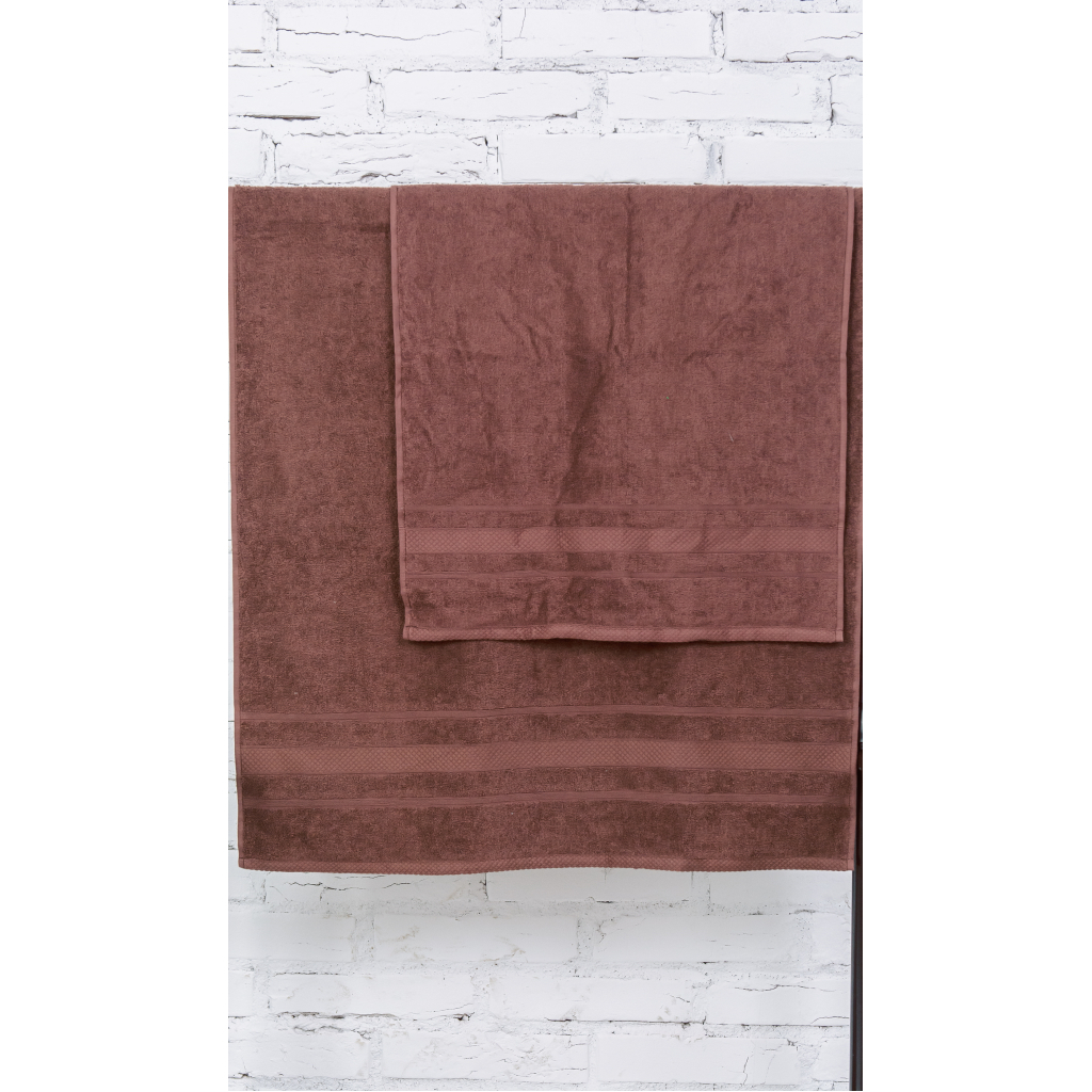 Рушник MirSon набір банний 5071 Elite SoftNess Brown 50х90, 70х140 (2200003183092) - зображення 3