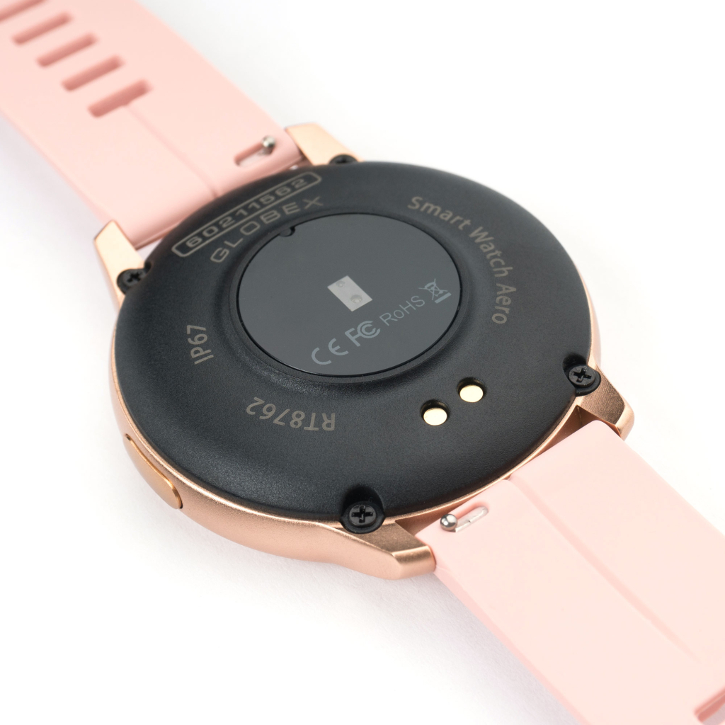 Смарт-годинник Globex Smart Watch Aero Gold-Pink - зображення 3