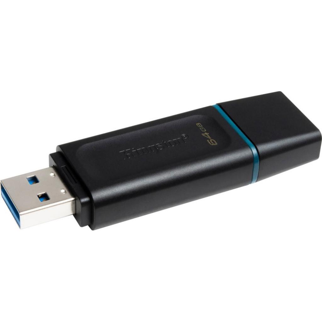 USB флеш накопичувач Kingston 64GB DataTraveler Exodia Black/Teal USB 3.2 (DTX/64GB) - зображення 4