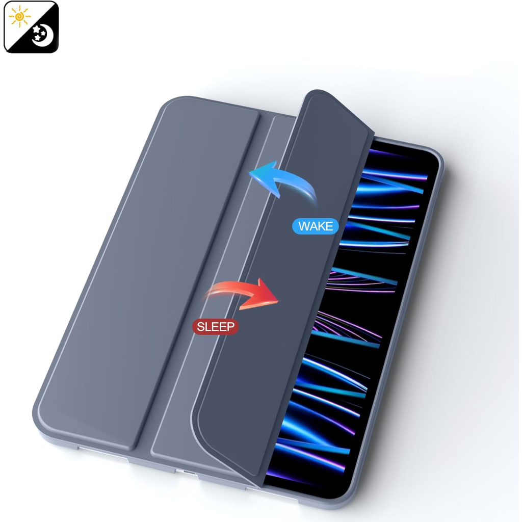 Чохол до планшета BeCover Tri Fold Soft TPU Silicone Apple iPad Pro 11" M4 2024 Purple (711749) - зображення 4