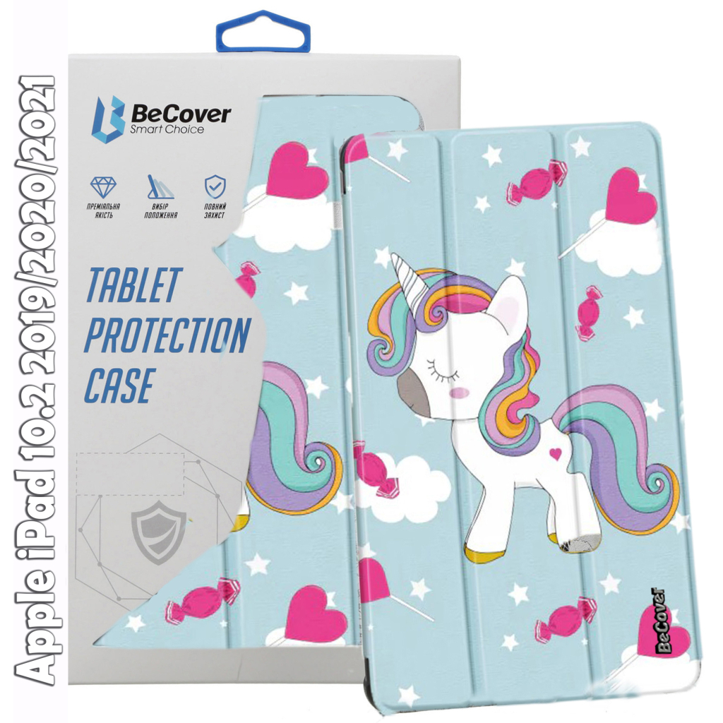 Чохол до планшета BeCover Smart Case Apple iPad 10.2 2019/2020/2021 Unicorn (709200) - зображення 1