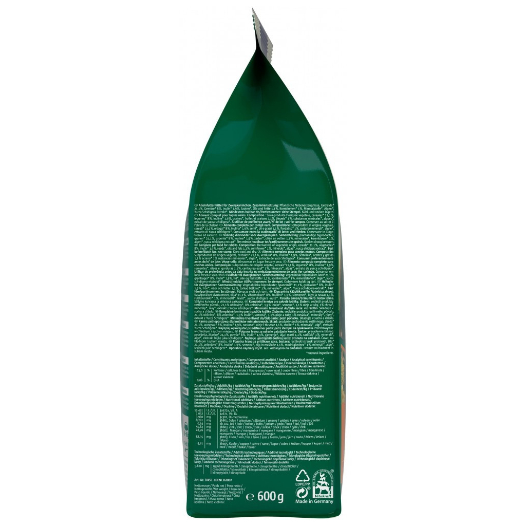 Корм для гризунів Vitakraft Emotion для декоративних гризунів та кроликів 600 г (4008239337450) - зображення 3