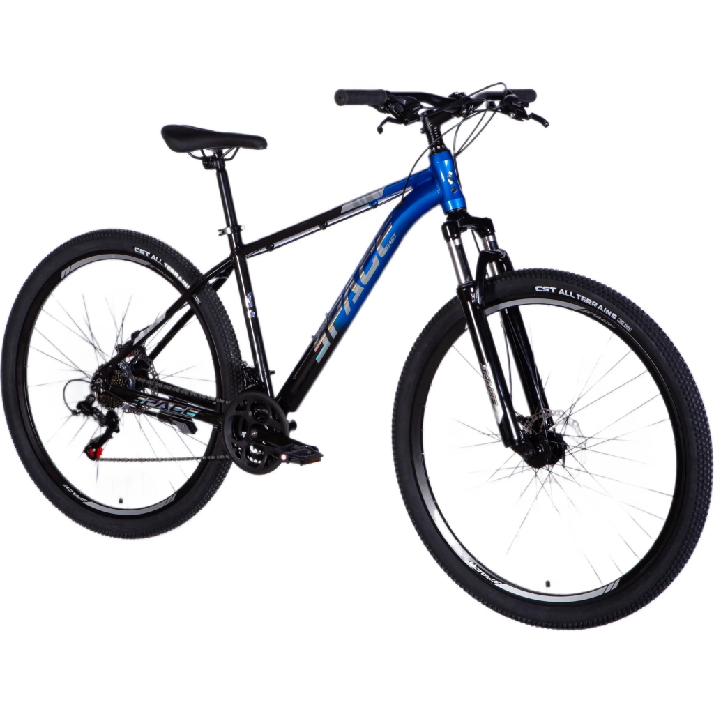 Велосипед Space 27.5" Phaeton AM DD рама-17" Al чорно-синій 2025 (OPS-SP-27.5-035) - зображення 2