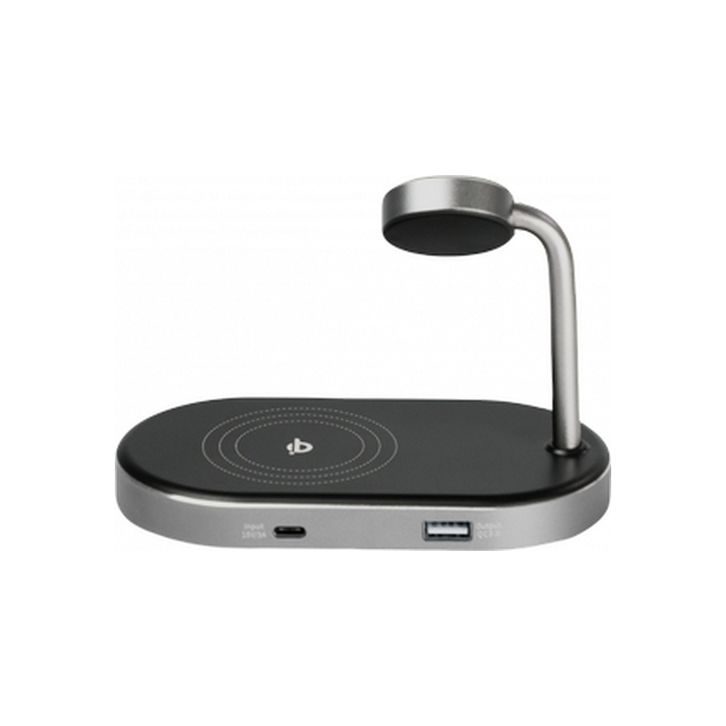 Зарядний пристрій Verbatim 3in1 Apple Watch and iPhone Charging Stand (49556) - зображення 4