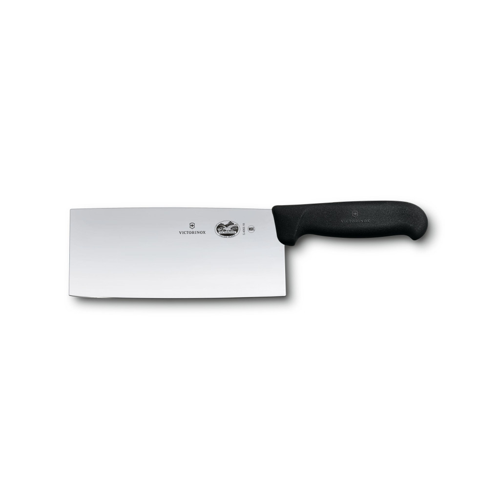 Кухонний ніж Victorinox Fibrox Cleaver 18 см Black (5.4063.18) - зображення 1