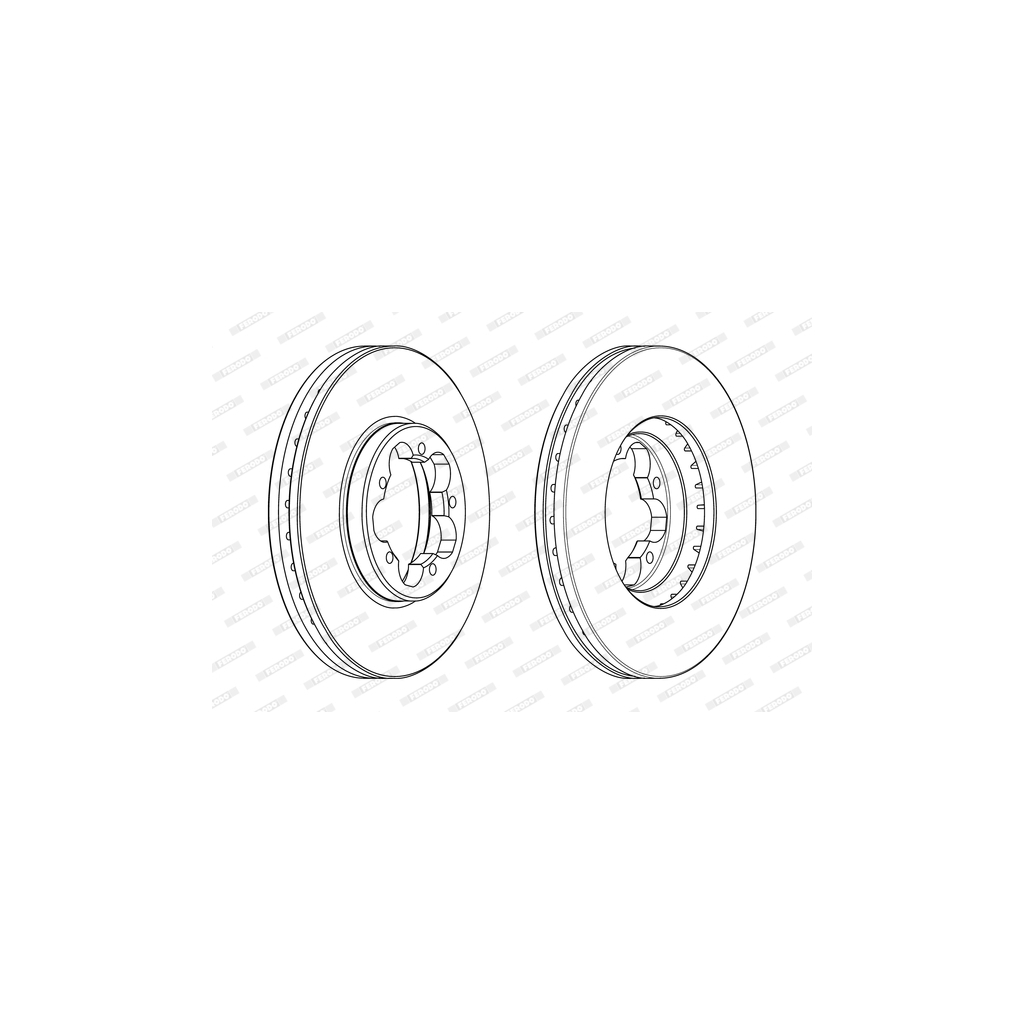 Гальмівний диск FERODO DDF2469 - зображення 1