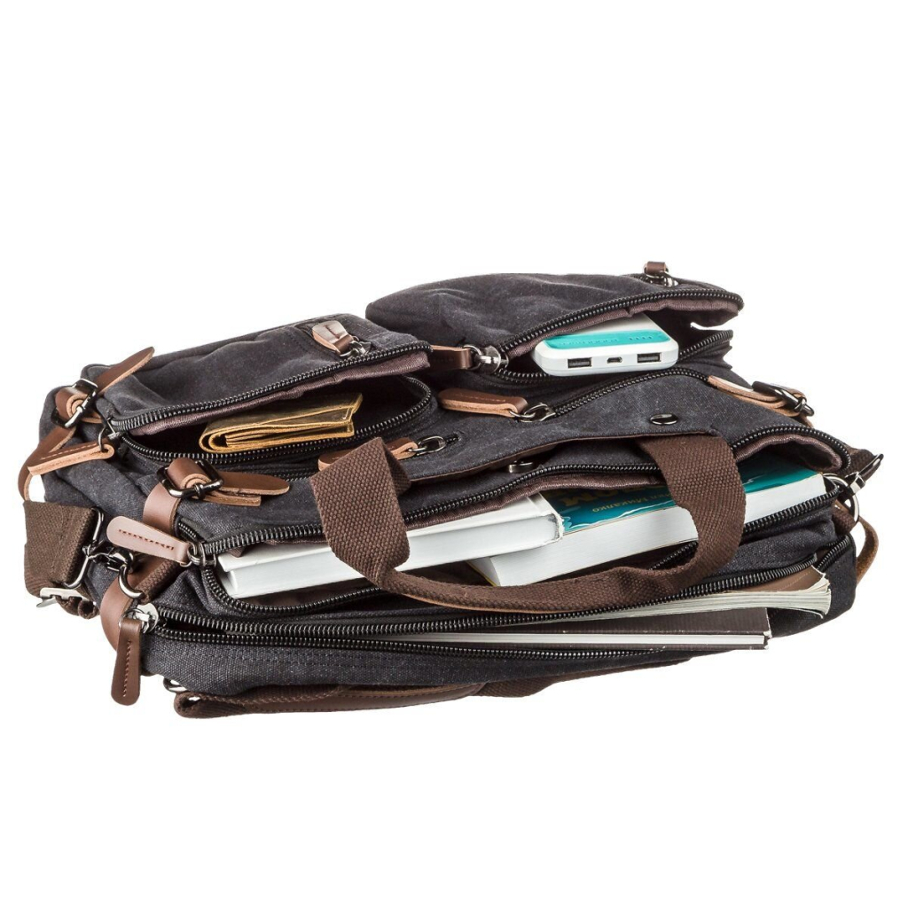 Сумка Vintage Трансофрмер текстильна Чорна (20144) - зображення 7