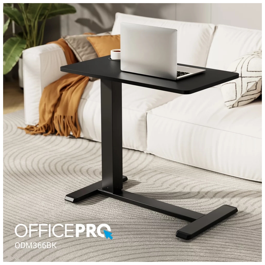 Приставний стіл OfficePro з регулюванням ODM366B Black (ODM366BK) - изображение 2