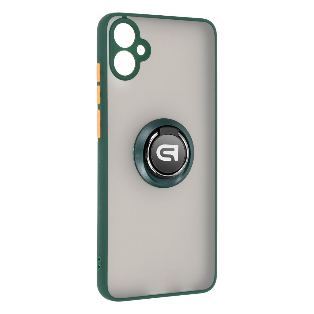 Чохол до мобільного телефона Armorstandart Frosted Matte Ring Samsung A05 (A055) Dark Green (ARM72761) - зображення 1