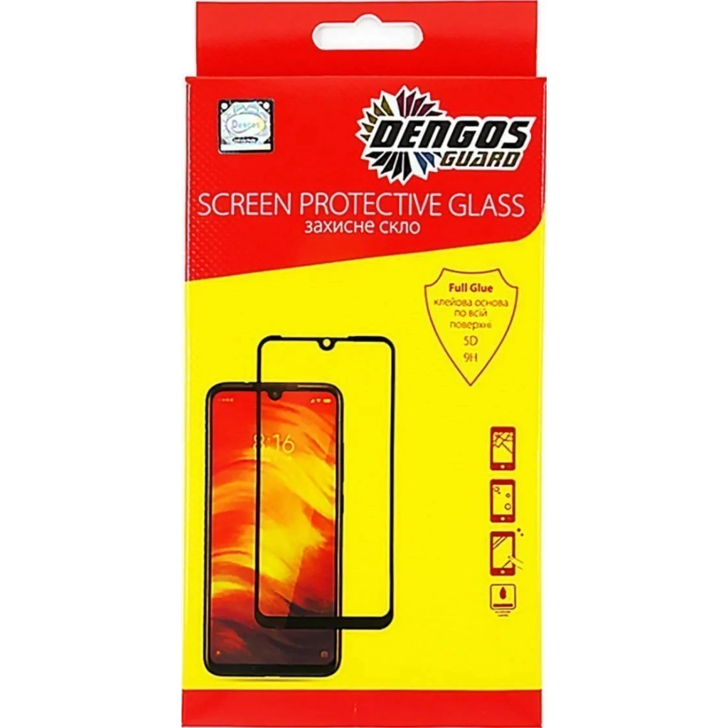 Скло захисне Dengos Full Glue OPPO A3X (black) (TGFG-377) - зображення 1