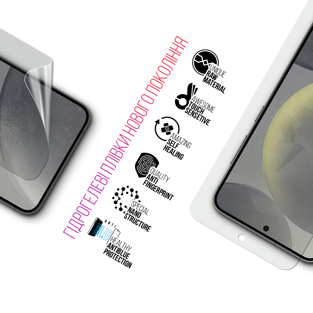 Плівка захисна Armorstandart Kit Clear + Anti-Blue Samsung S24 Plus (ARM80689) - изображение 3
