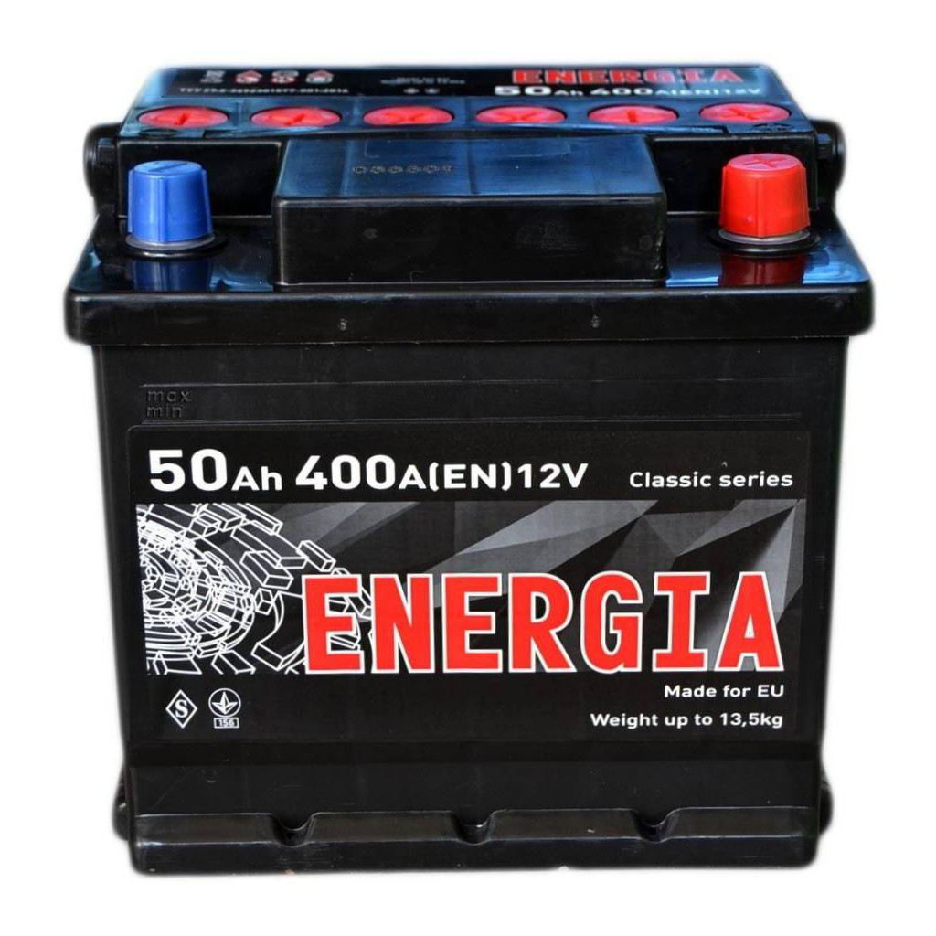 Акумулятор автомобільний ENERGIA 50Ah Ев (-/+) (400EN) (22385) - зображення 1