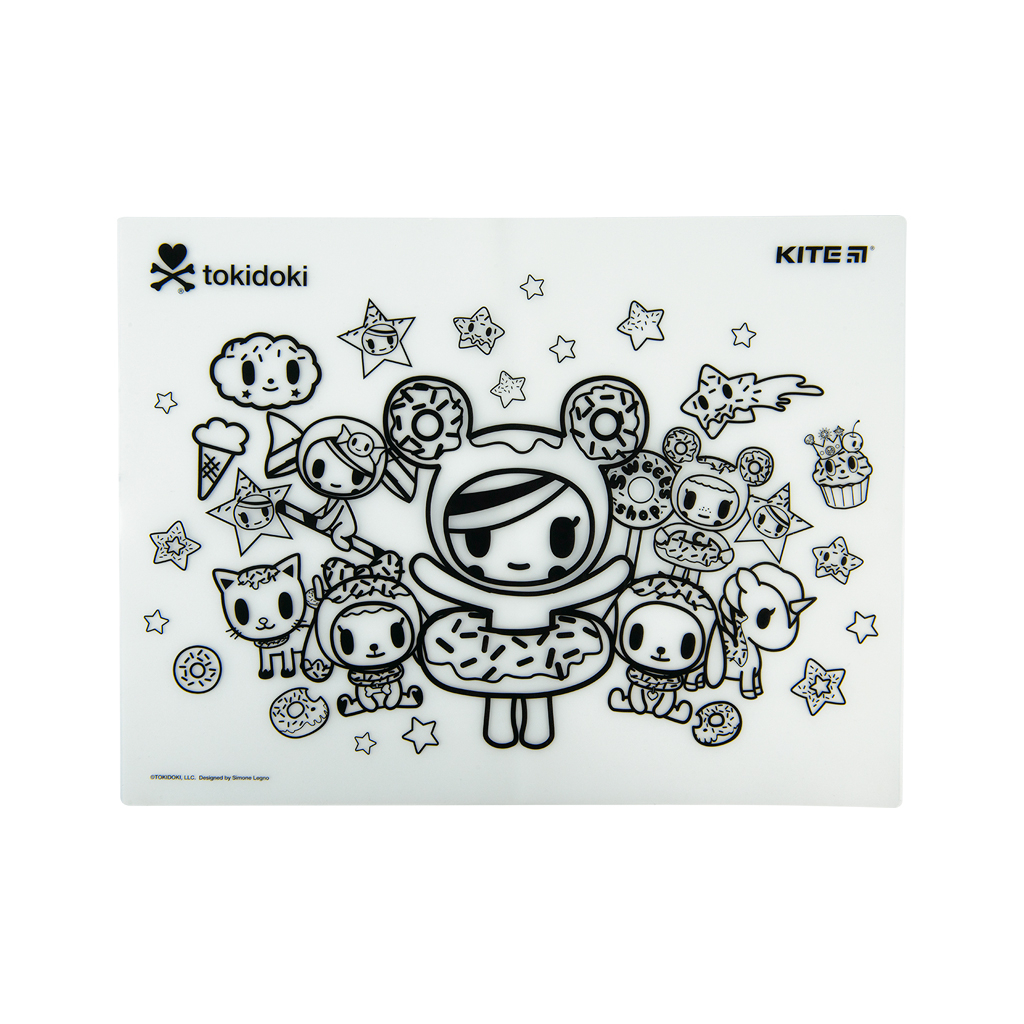 Підкладка настільна Kite силіконова розмальовка tokidoki, 30х40см (TK22-424) - изображение 4