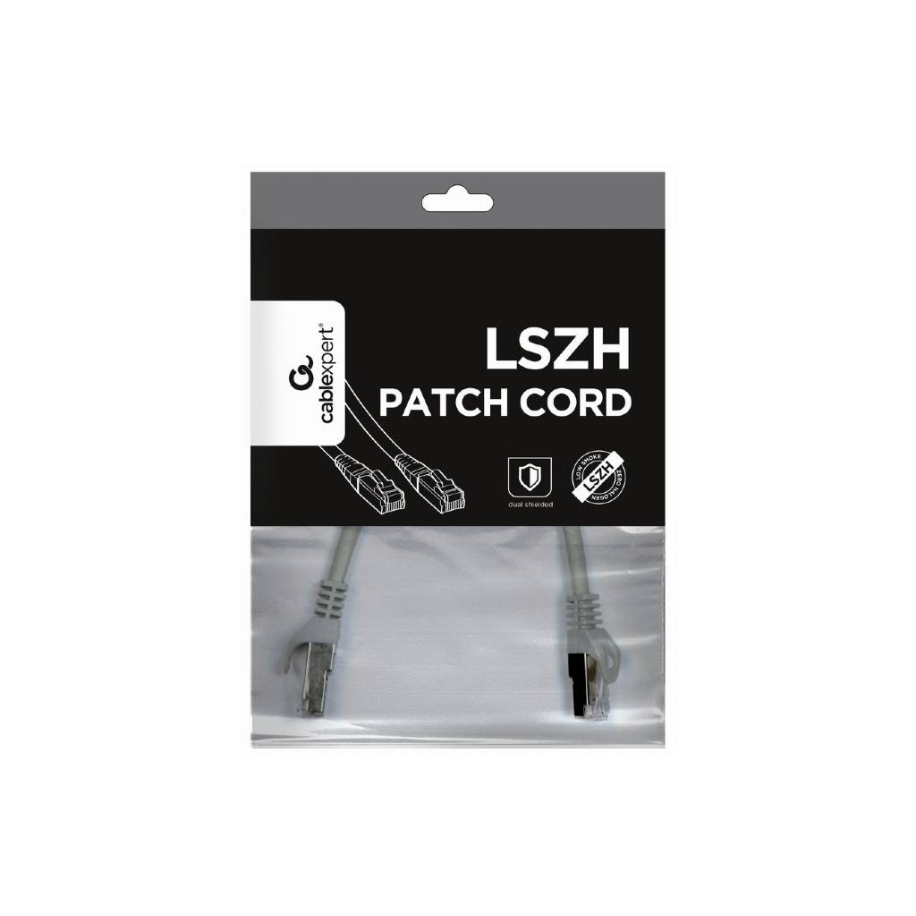 Патч-корд Cablexpert 0.25м S/FTP Cat 6A CU LSZH gray (PP6A-LSZHCU-0.25M) - изображение 4