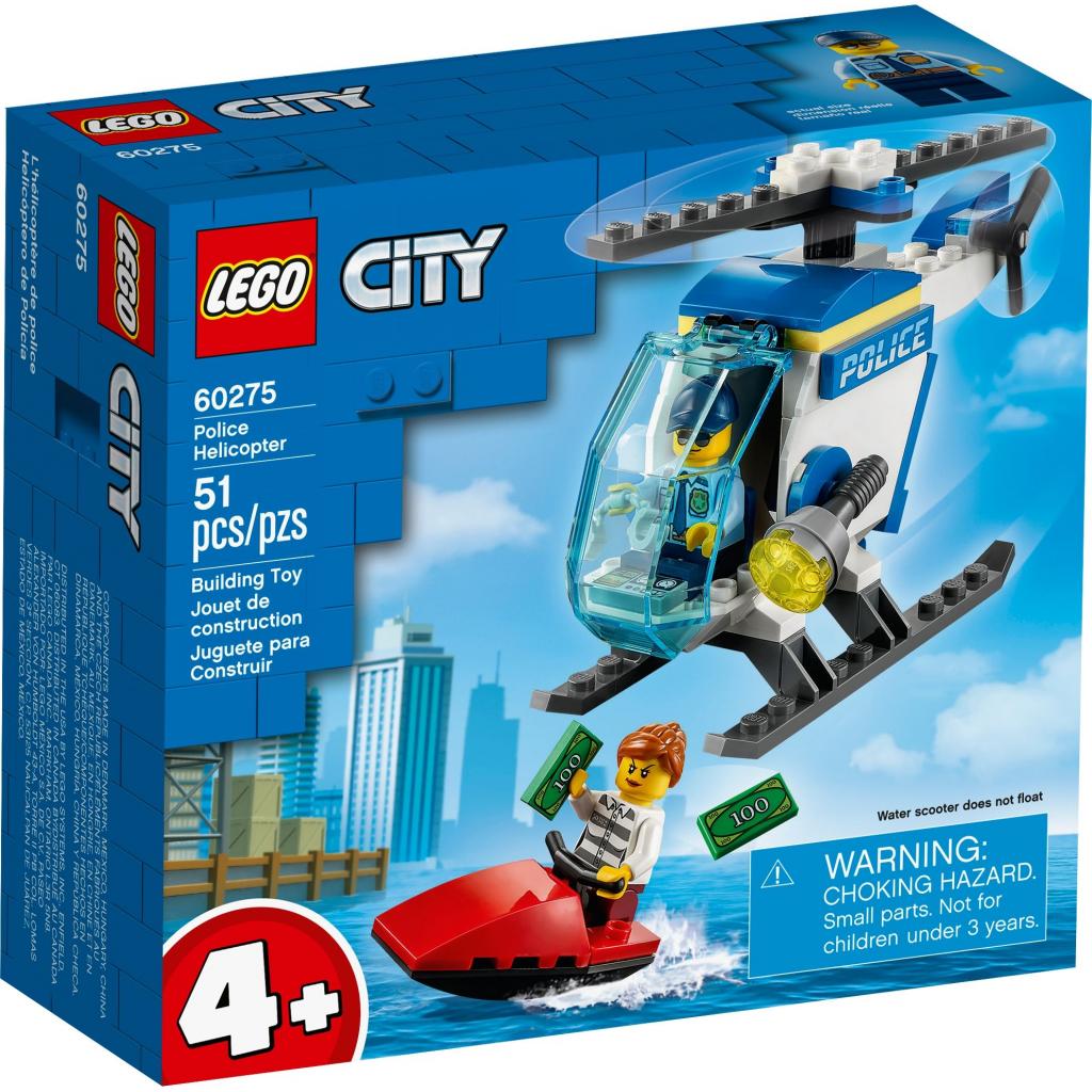 Конструктор LEGO City Police Поліцейський вертоліт 51 деталь (60275) - зображення 1