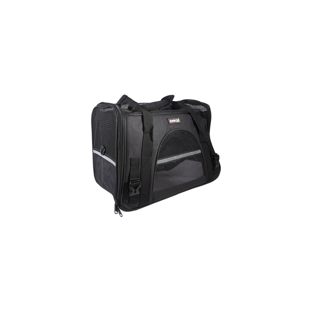 Переноска для тварин AnimAll HJ-8003 м'яка 48х25х33 см чорна (2000981206260) - зображення 1