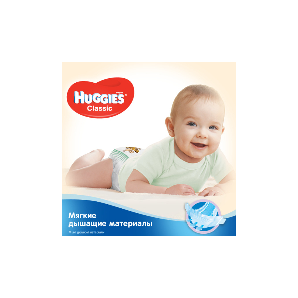 Підгузки Huggies Classic 4 (7-18 кг) Jumbo 44 шт (5029053573915) - зображення 7