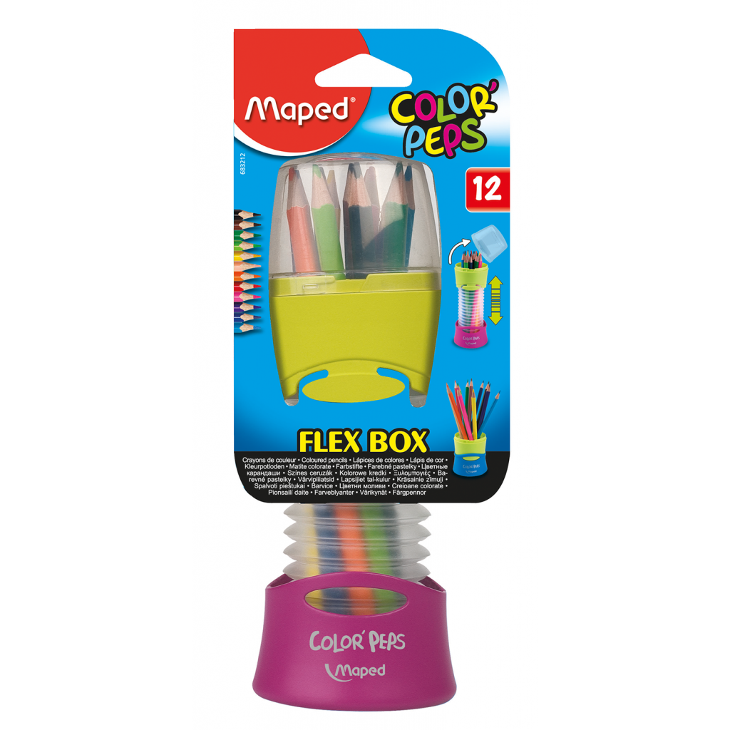 Олівці кольорові Maped Color Peps Classic 12 кол. розсувний пенал (MP.683212) - зображення 2