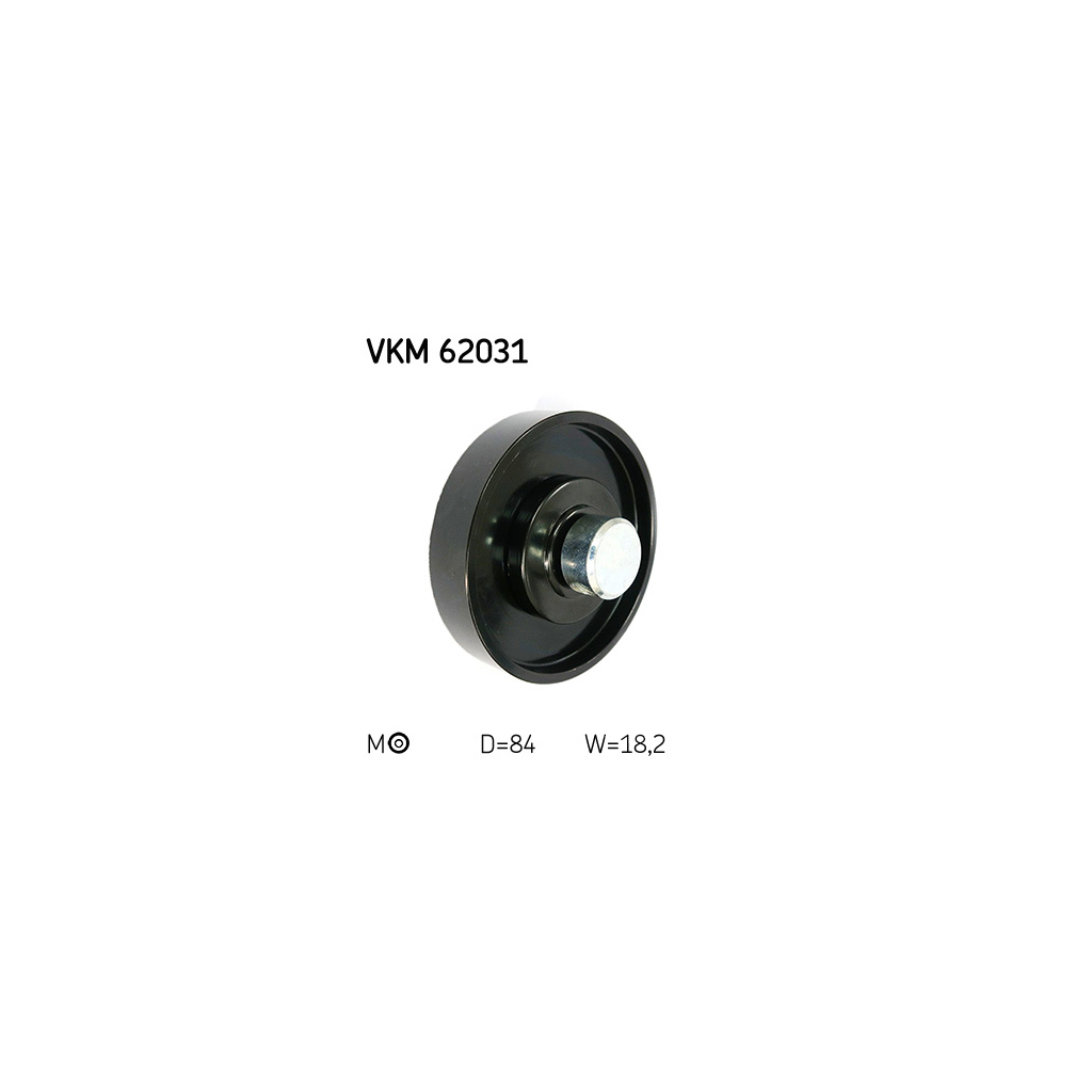 Ролик натягувача ременя SKF VKM 62031 - зображення 2