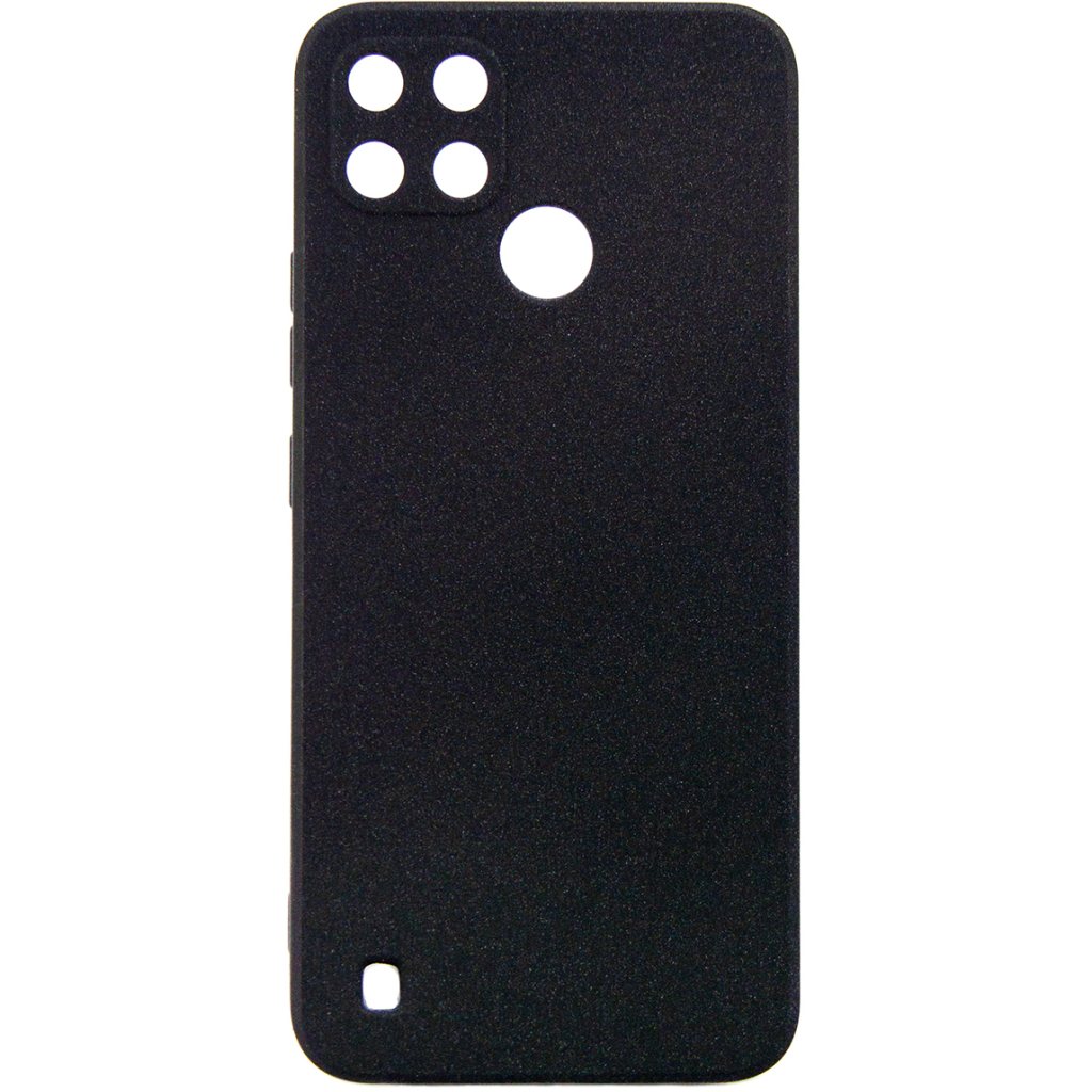 Чохол до мобільного телефона Dengos Carbon Realme C21y (black) (DG-TPU-CRBN-146) - зображення 1