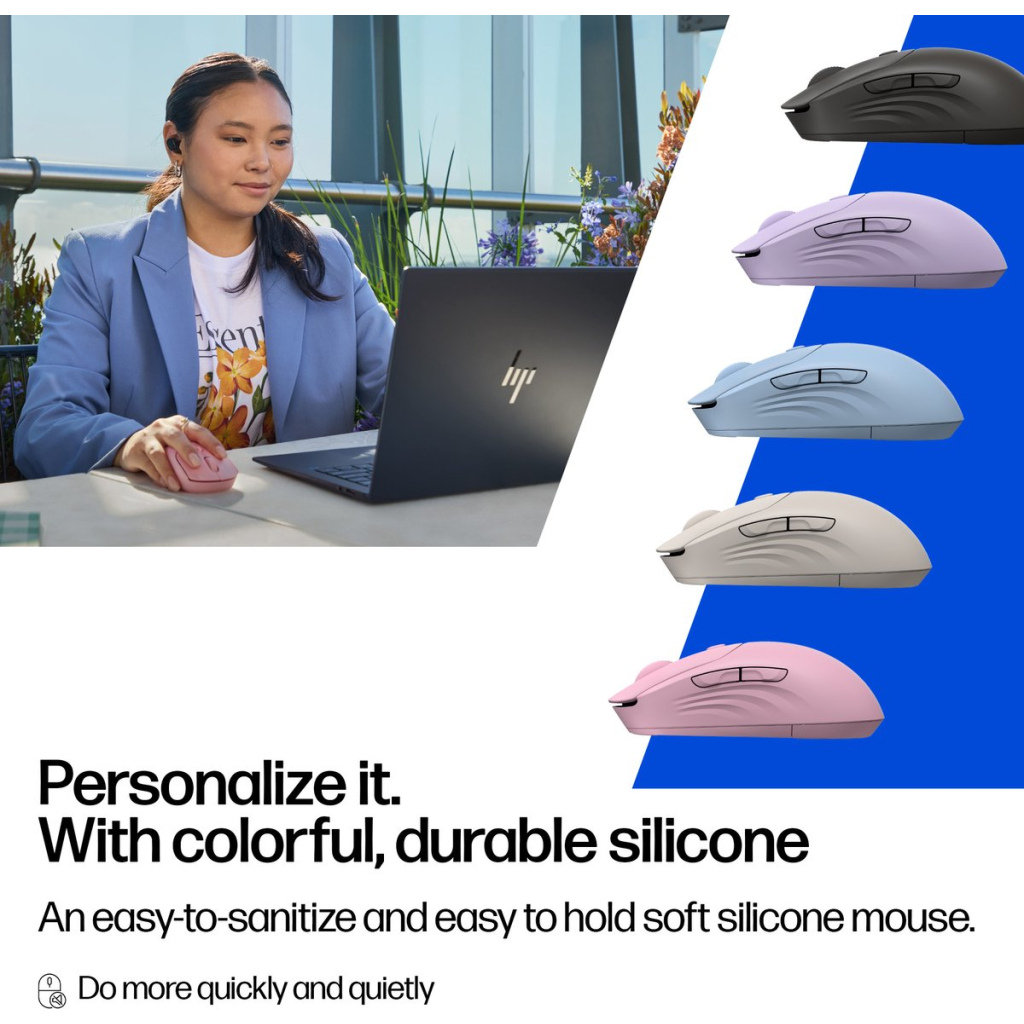 Мишка HP 400 Quiet Wireless/Bluetooth Purple (AZ7B7AA) - зображення 7