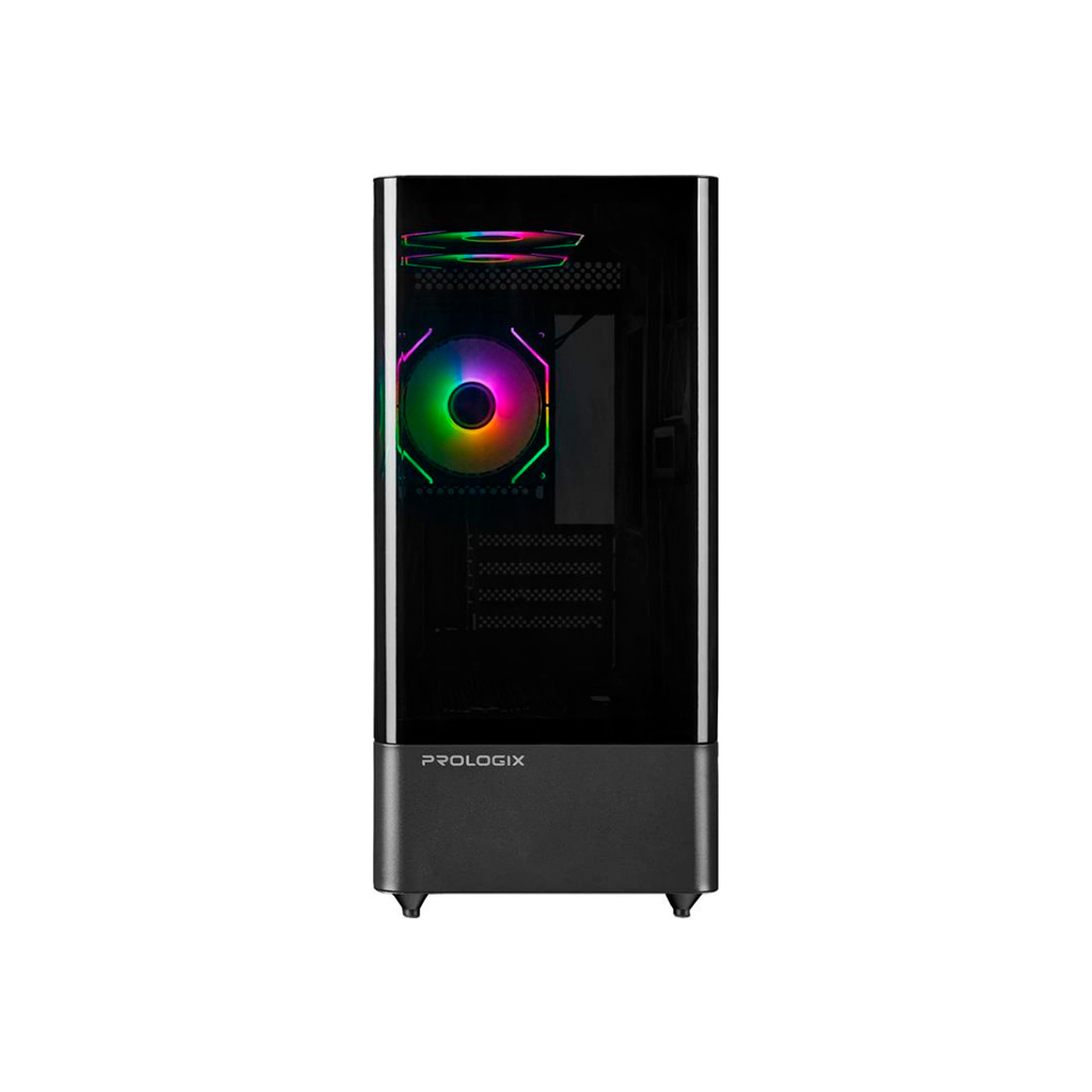 Корпус Prologix Lumi GM-01AB Glass Black - зображення 4