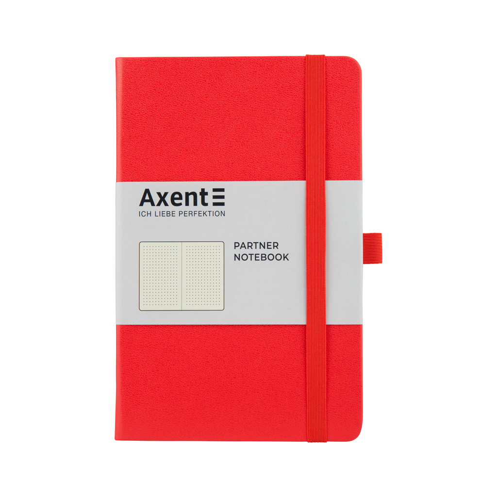 Книга записна Axent Partner 125х195 мм в точку 96 аркушів Червона (8306-05-A) - зображення 1