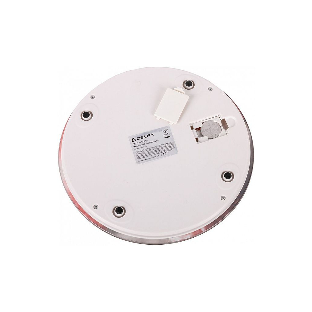 Ваги кухонні Delfa DKS-3116 Raspberry - зображення 4