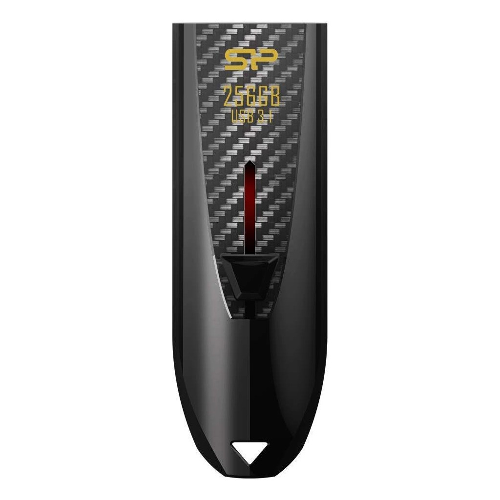 USB флеш накопичувач Silicon Power 256GB Blaze B25 Black USB 3.0 (SP256GBUF3B25V1K) - зображення 1