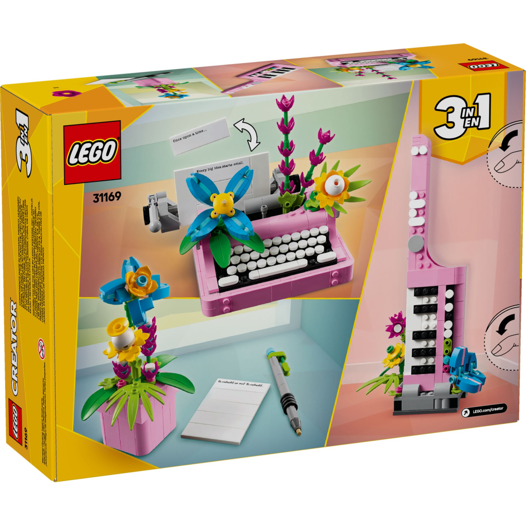 Конструктор LEGO Creator Друкарська машинка з квітами (31169) - зображення 10