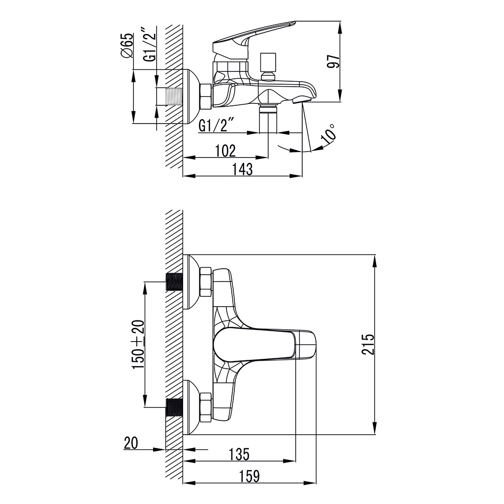 Змішувач Corso DC-1C146C (9626200) - изображение 3