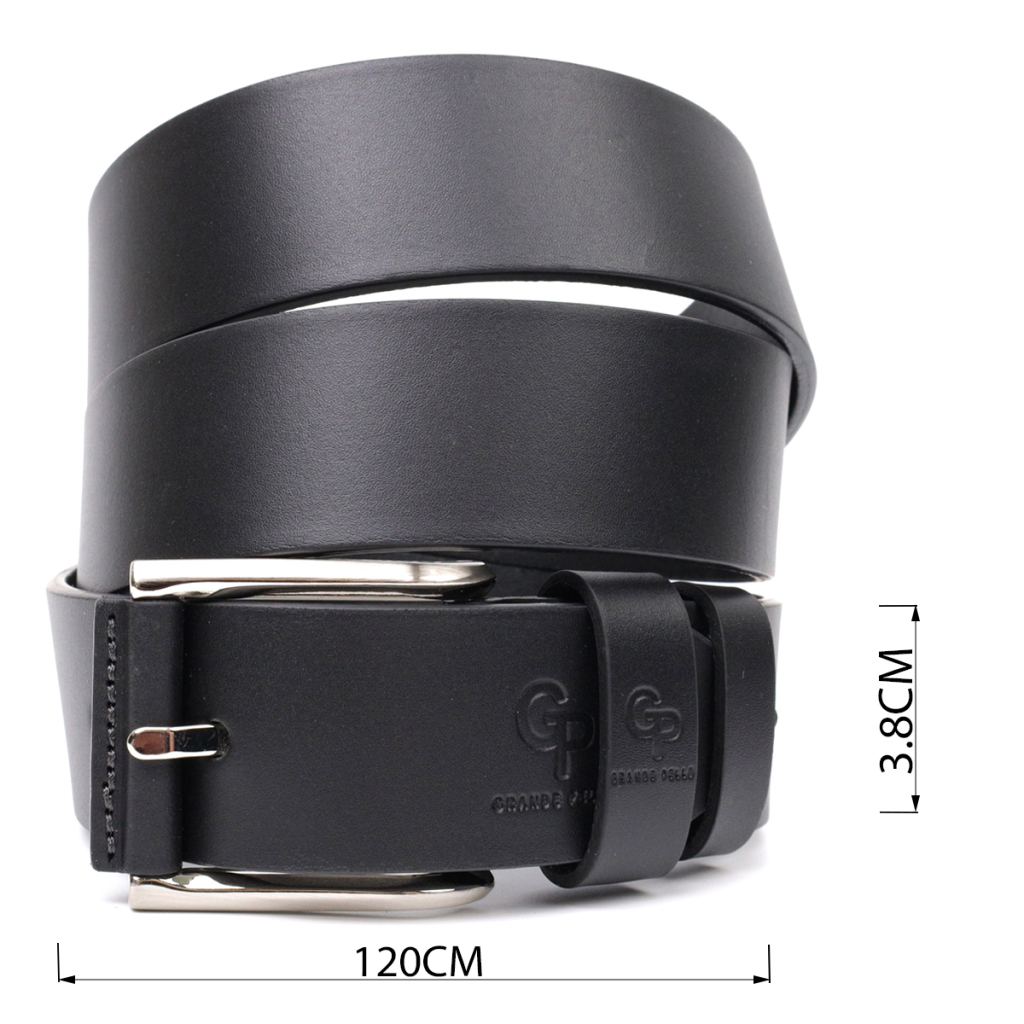 Ремінь Grande Pelle Під джинси з натуральної шкіри Чорний (11685) - зображення 3