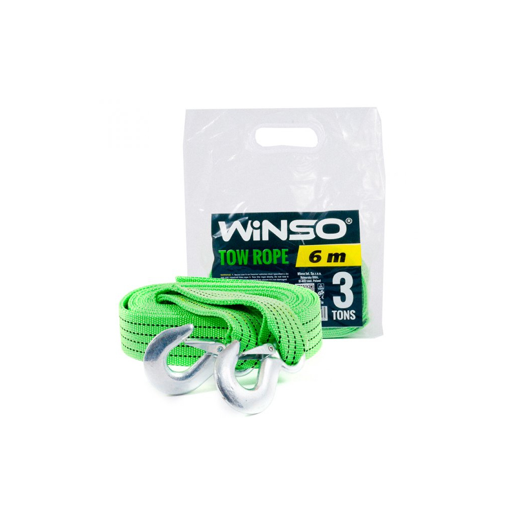 Трос буксирувальний WINSO 3т, 6м (133600) - изображение 2