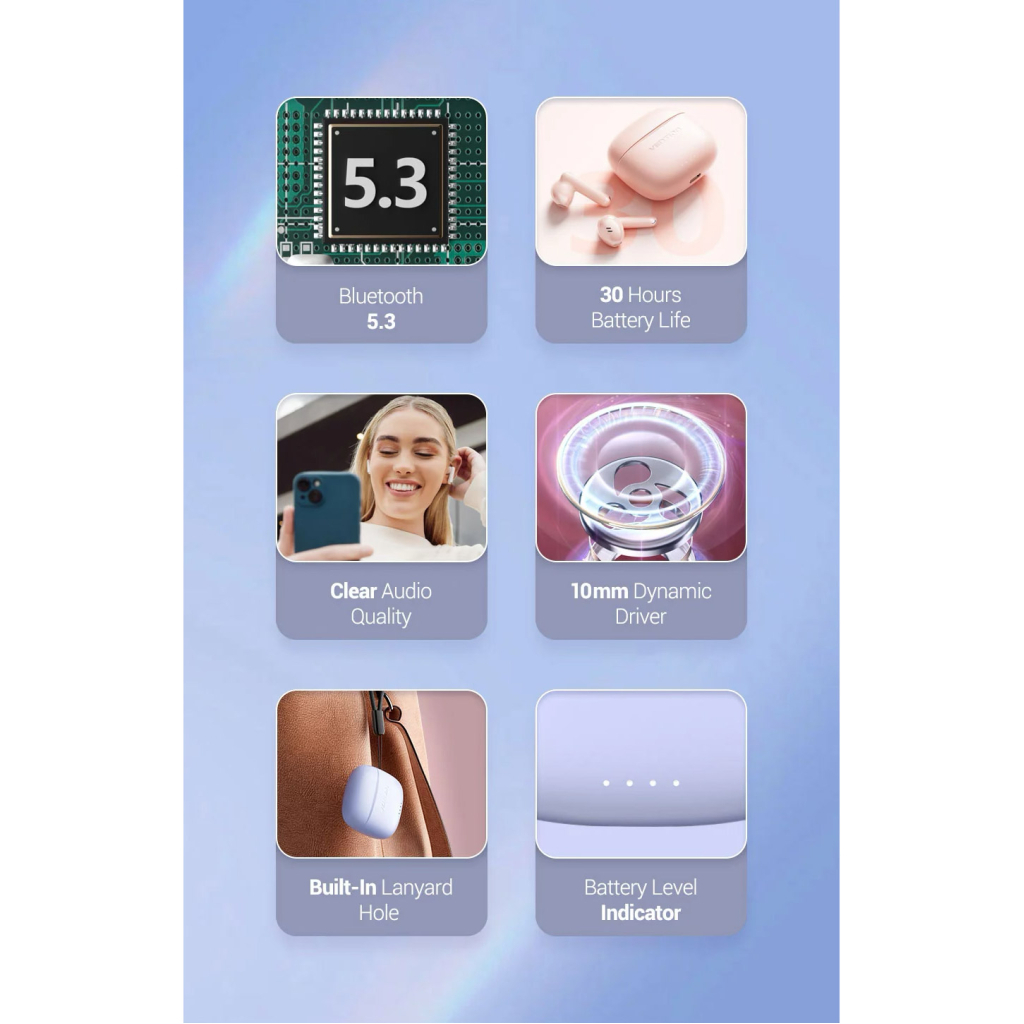 Навушники Vention Elf Earbuds E03 Purple (NBHV0) - зображення 5