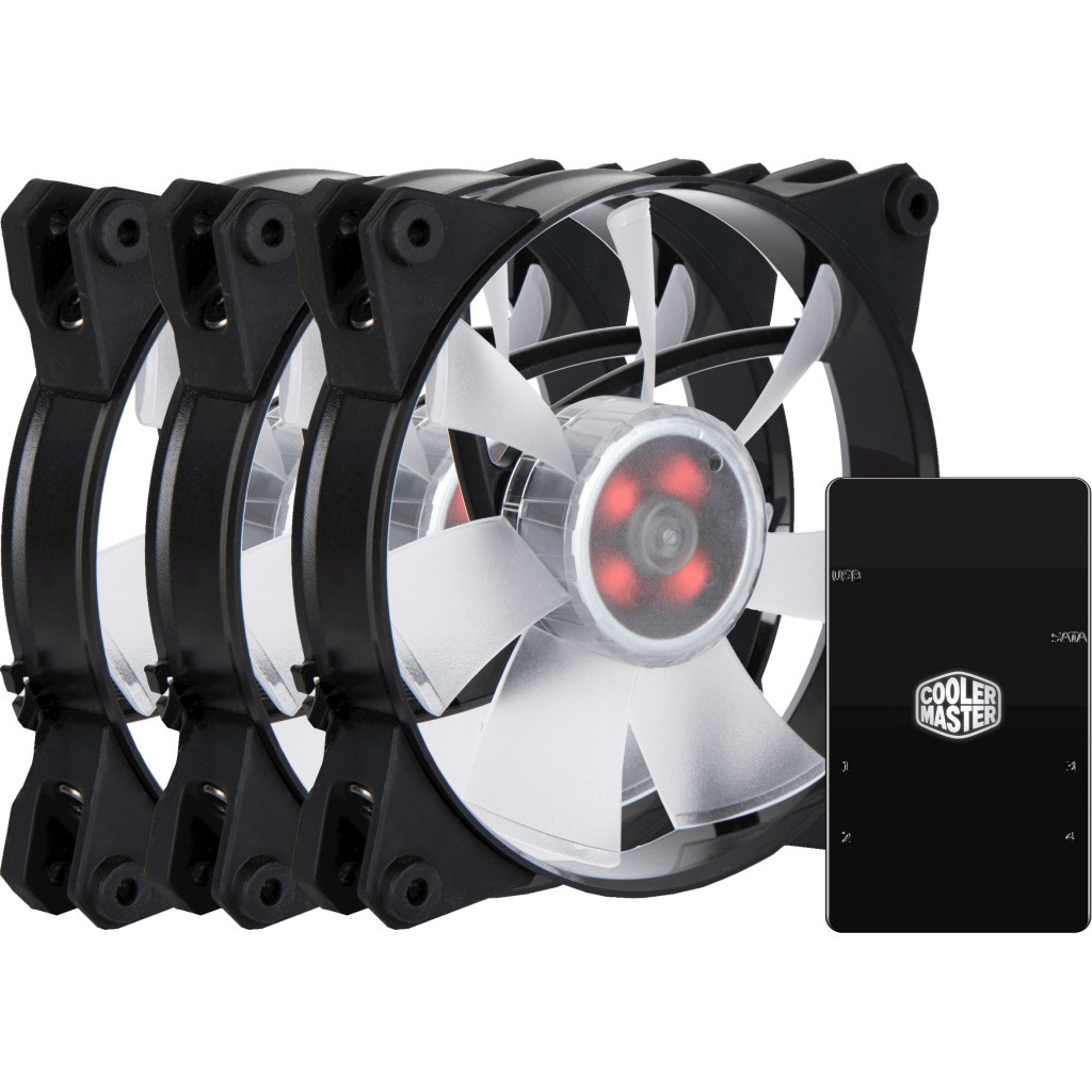 Кулер до корпусу CoolerMaster MASTERFAN PRO 120 Air Flow RGB (MFY-F2DC-113PC-R1) - зображення 5
