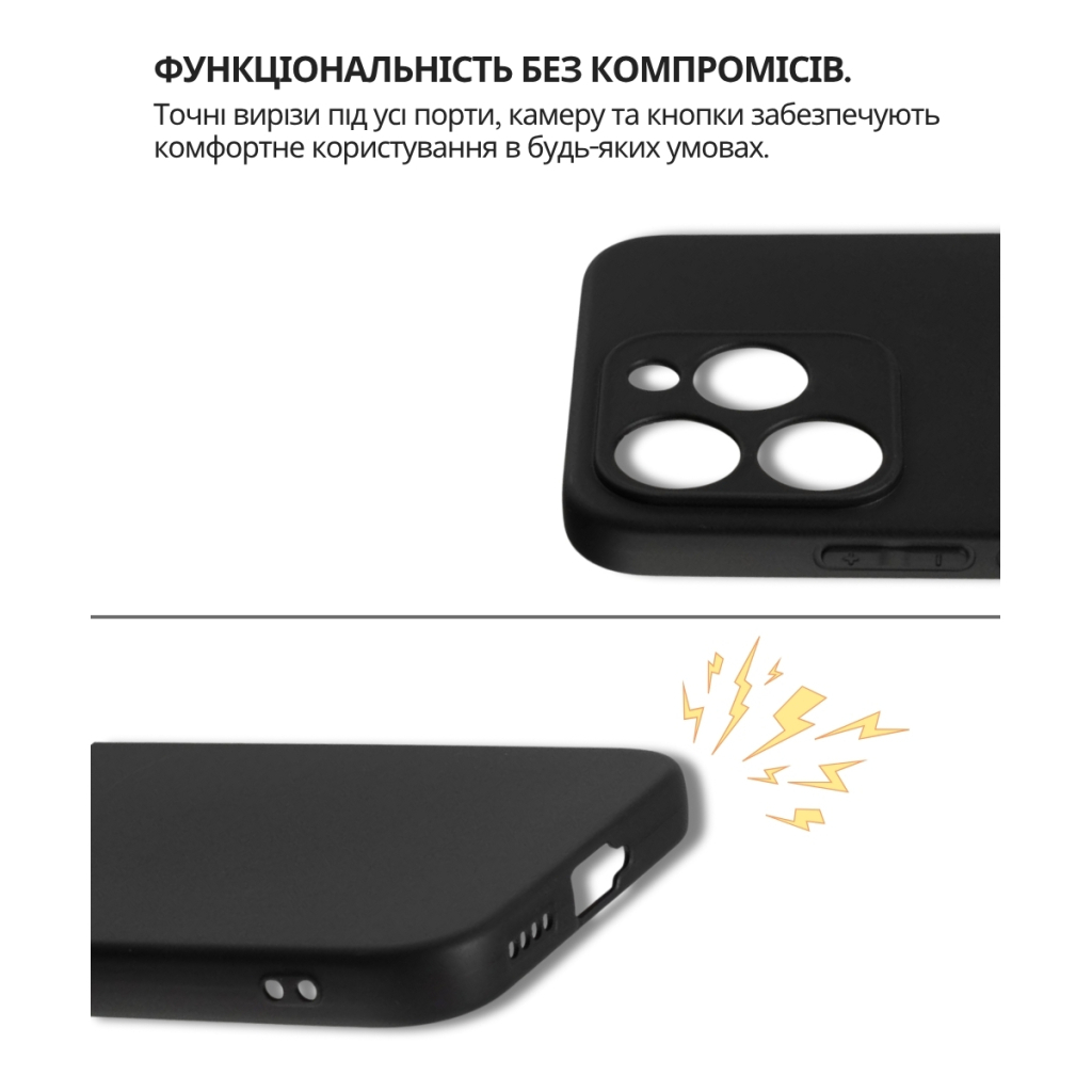 Чохол до мобільного телефона BeCover Silicone Realme 15T Black (714694) - зображення 3