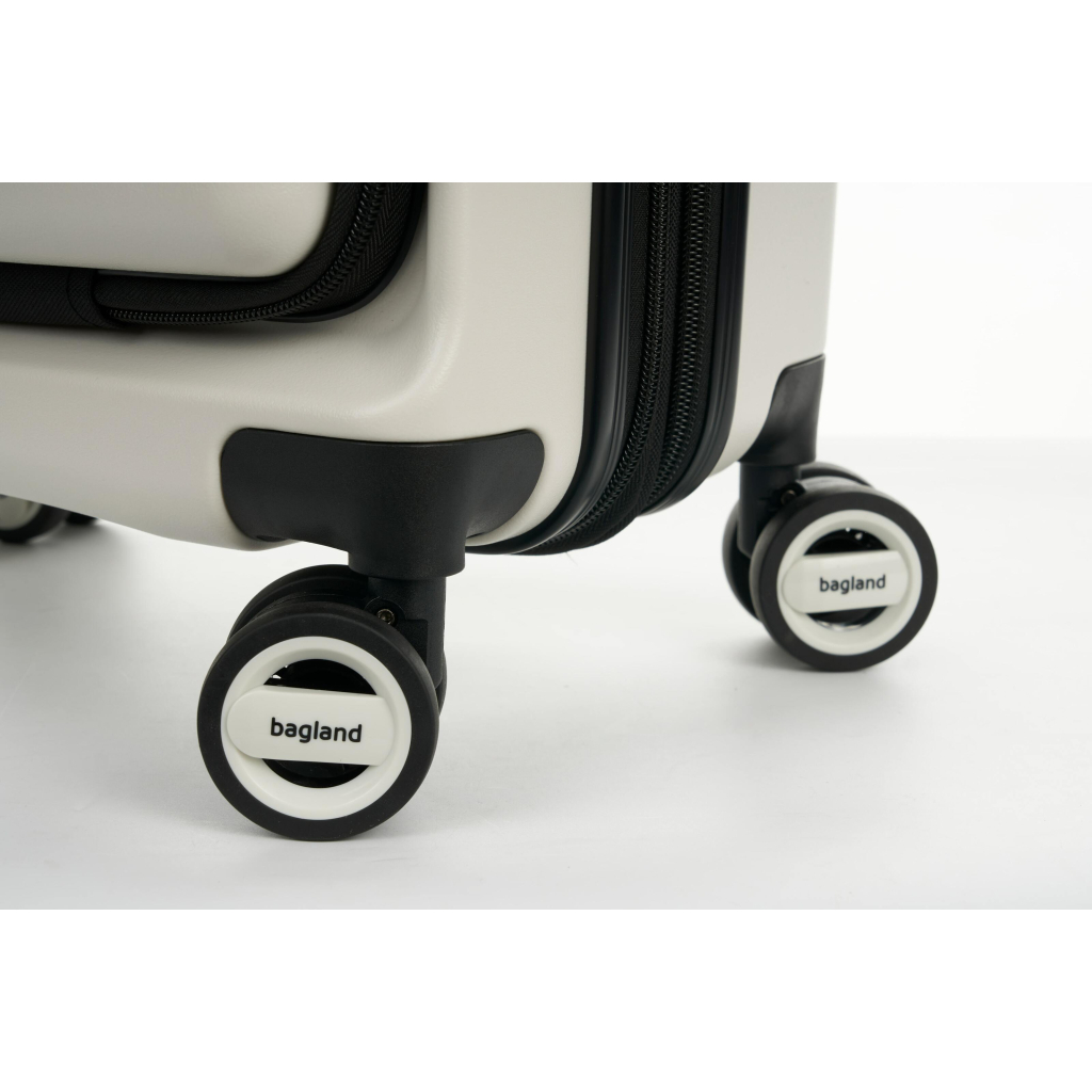 Валіза Bagland маленька 40 л біла (1140721769) - зображення 10