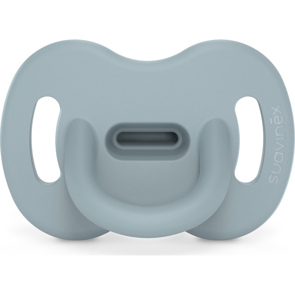 Пустушка Suavinex Colour Essence силіконова фізіологічна, 6-18 міс. блакитна (308091) - зображення 1