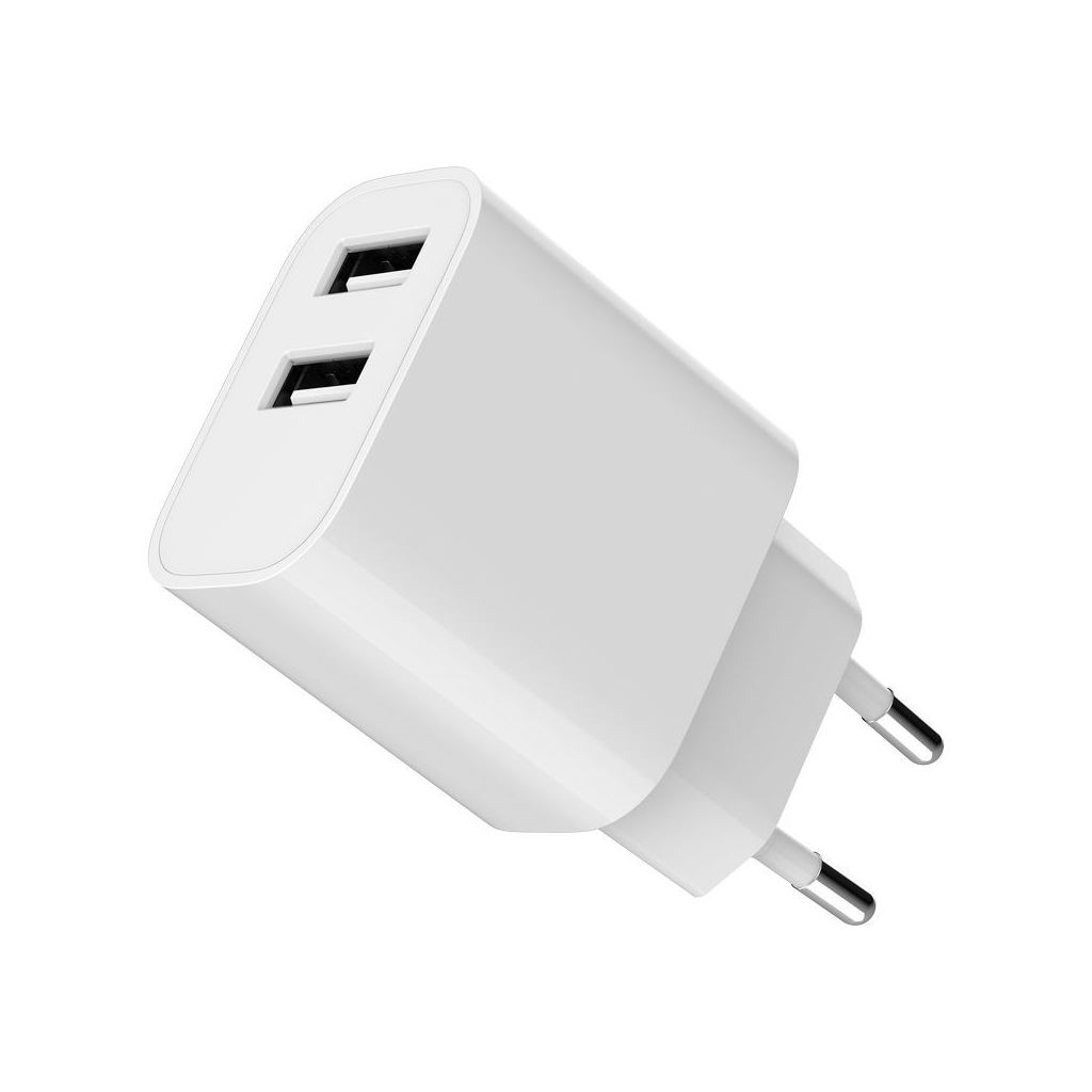 Зарядний пристрій Gembird 2 USB-A 5V/2.4A (12W) white (TA-UC-2A12-01) - зображення 4