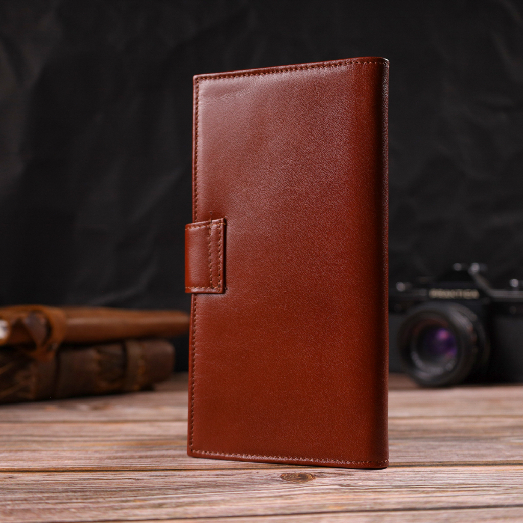 Портмоне Canpellini З натуральної шкіри Коричневе (21721) - зображення 10