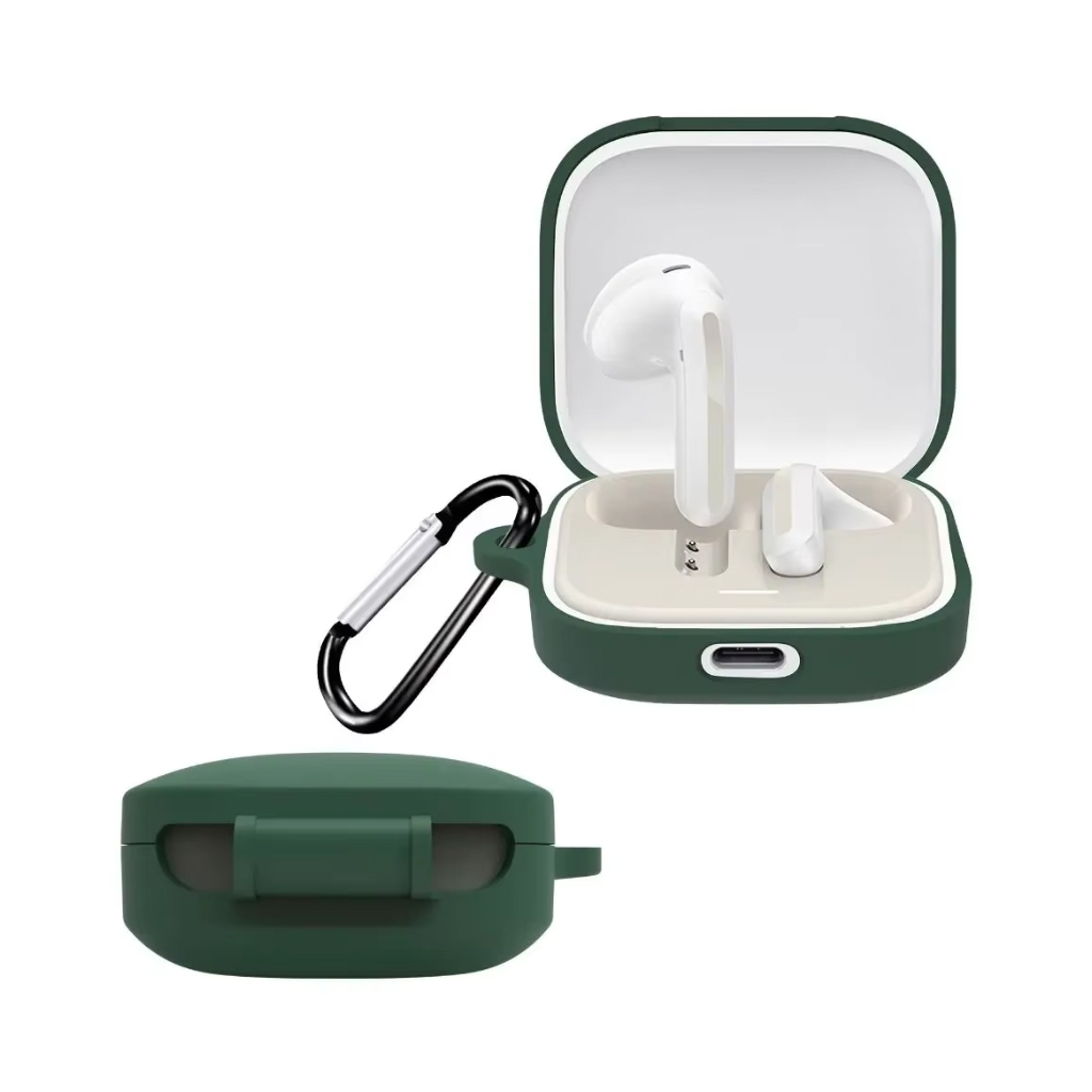 Чохол для навушників BeCover Silicon для Xiaomi Redmi Buds 6 Active Dark Green (712014) - зображення 1