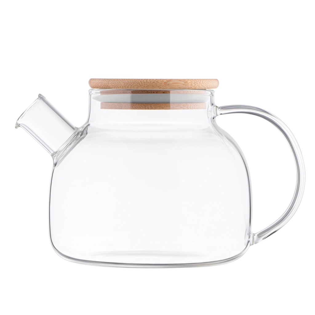 Заварник Ardesto Gemini боросилікатне скло бамбук прозорий 1000мл (AR3010GBM) - зображення 1
