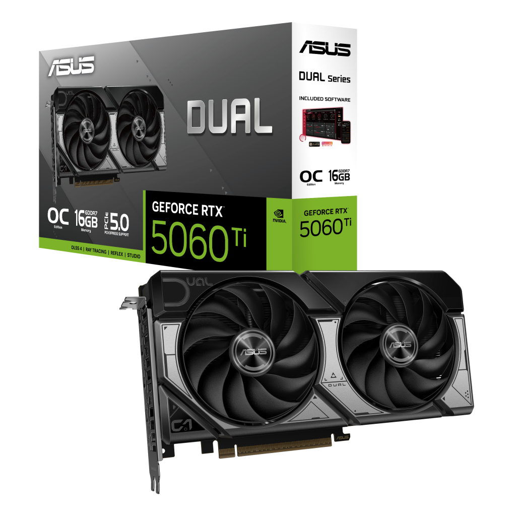 Відеокарта ASUS GeForce RTX5060Ti 16Gb DUAL OC (DUAL-RTX5060TI-O16G) - зображення 8