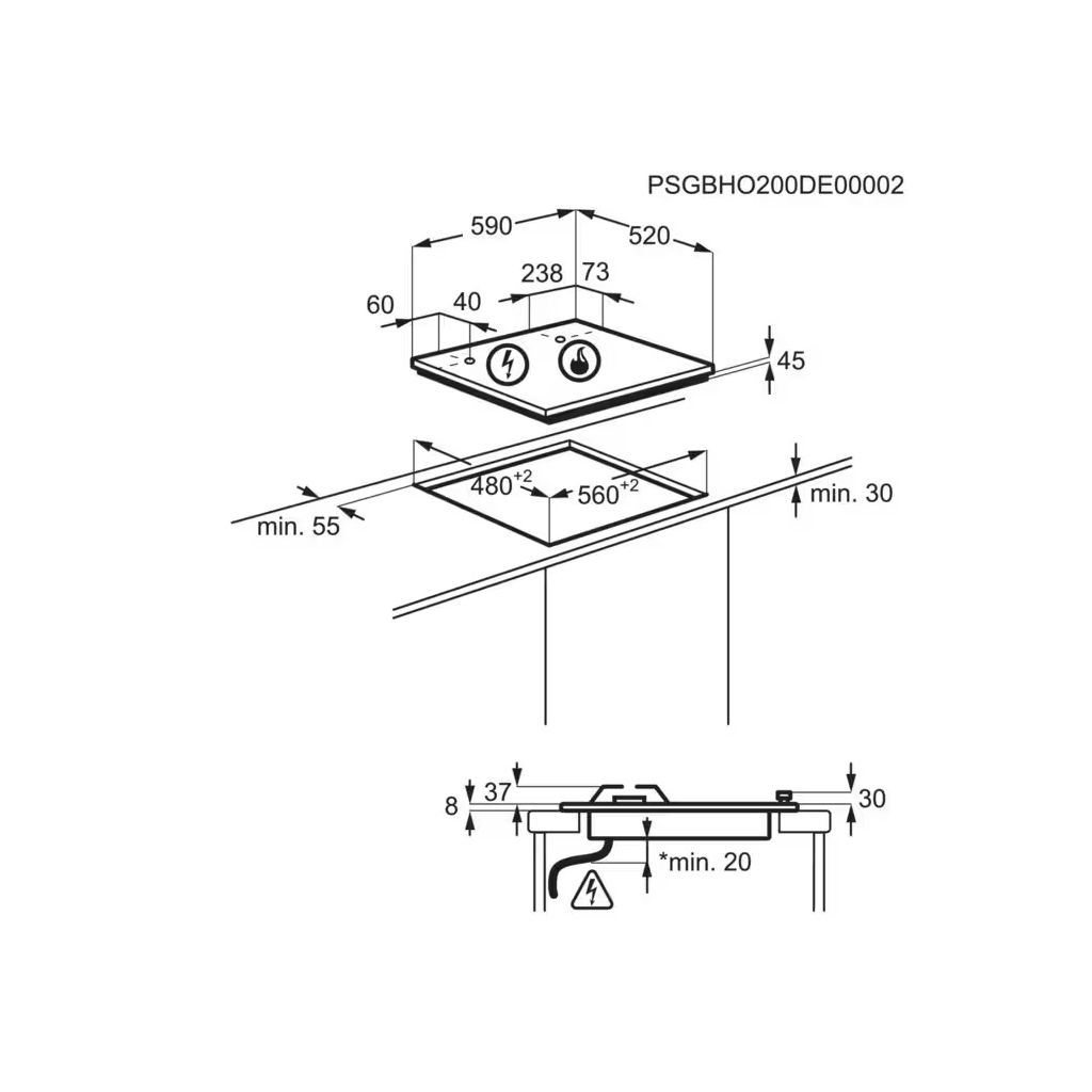 Варочна поверхня Electrolux KGG64362K - зображення 7