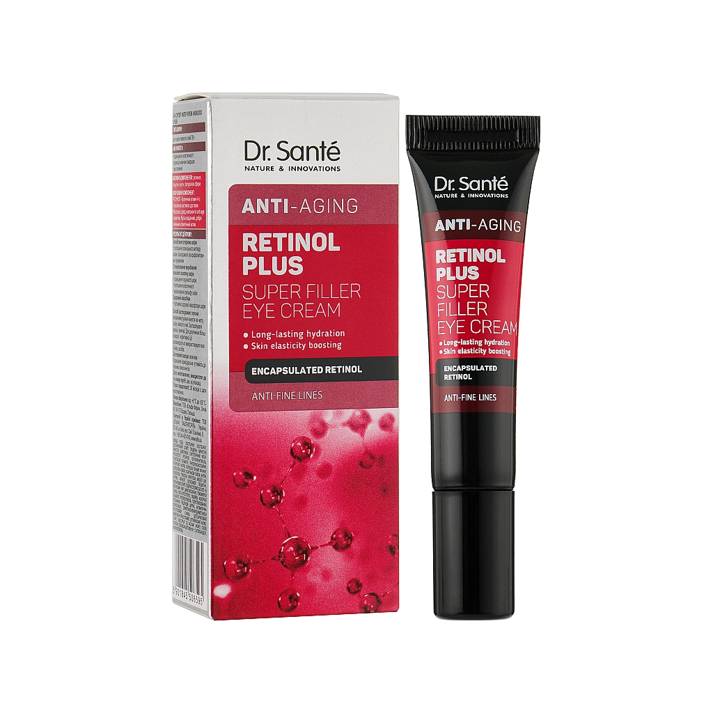 Крем для шкіри навколо очей Dr. Sante Retinol Plus Super Filler Eye Cream 15 мл (5901845506595) - зображення 2