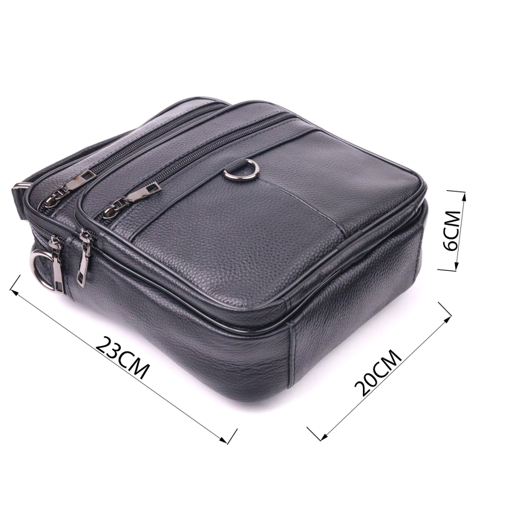 Сумка Vintage З натуральної шкіри Чорна (21278) - зображення 3