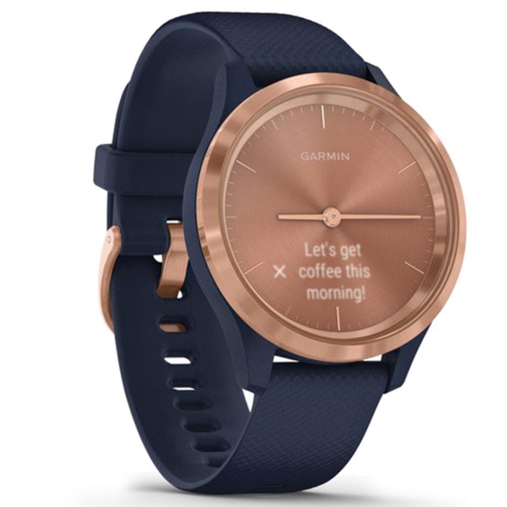Смарт-годинник Garmin vivomove 3S, Rose Gold, Navy, Silicone (010-02238-23) - зображення 3