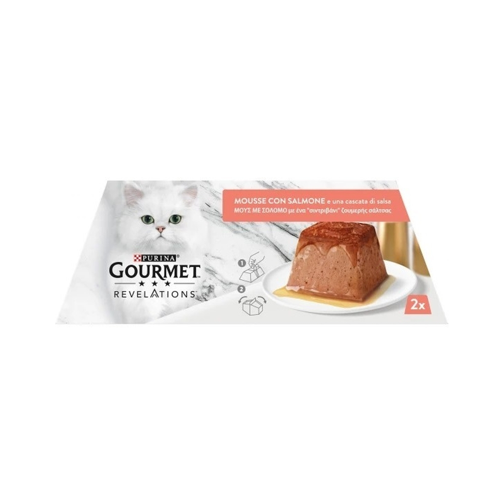 Паштет для котів Purina Gourmet Revelations мус з лососем 2х57 г (7613287071217) - зображення 4