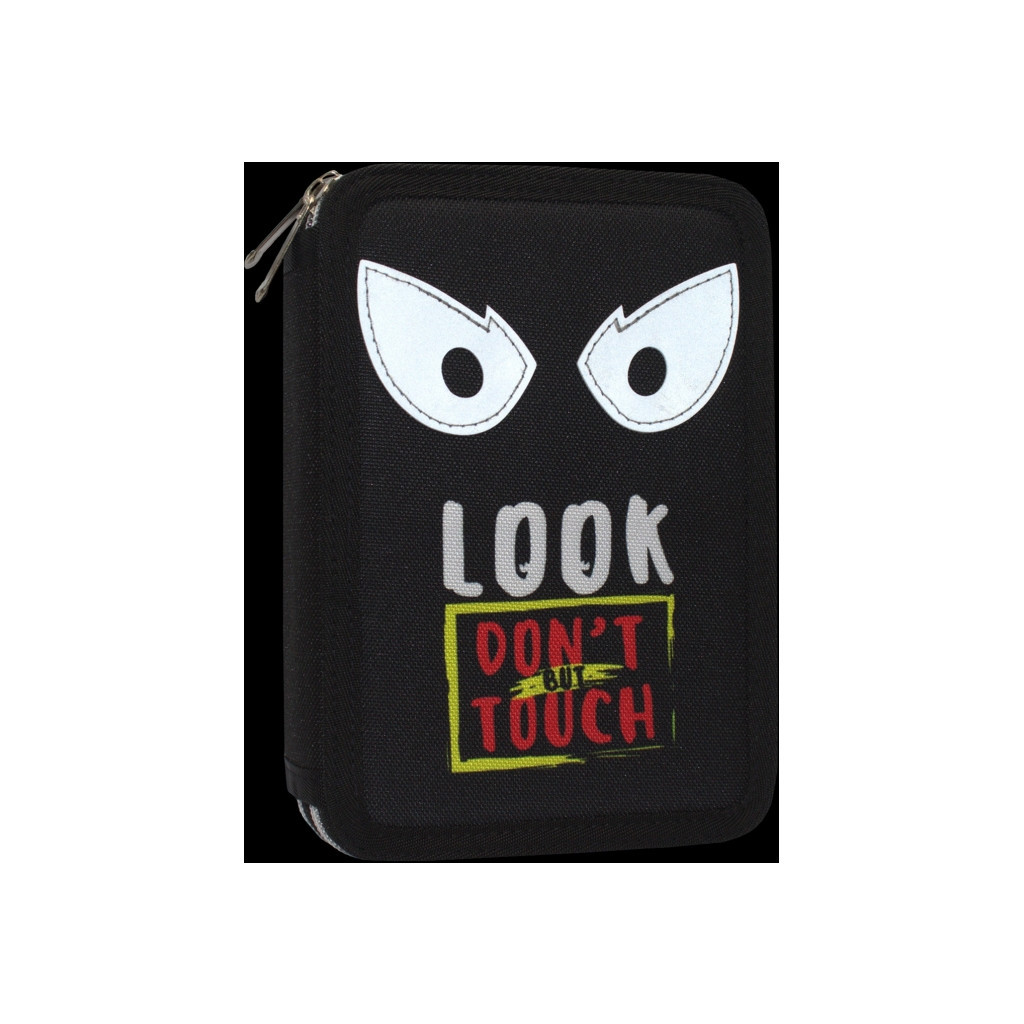 Пенал Cool For School 2 відділення з відворотами Чорний (CF87269) - зображення 4